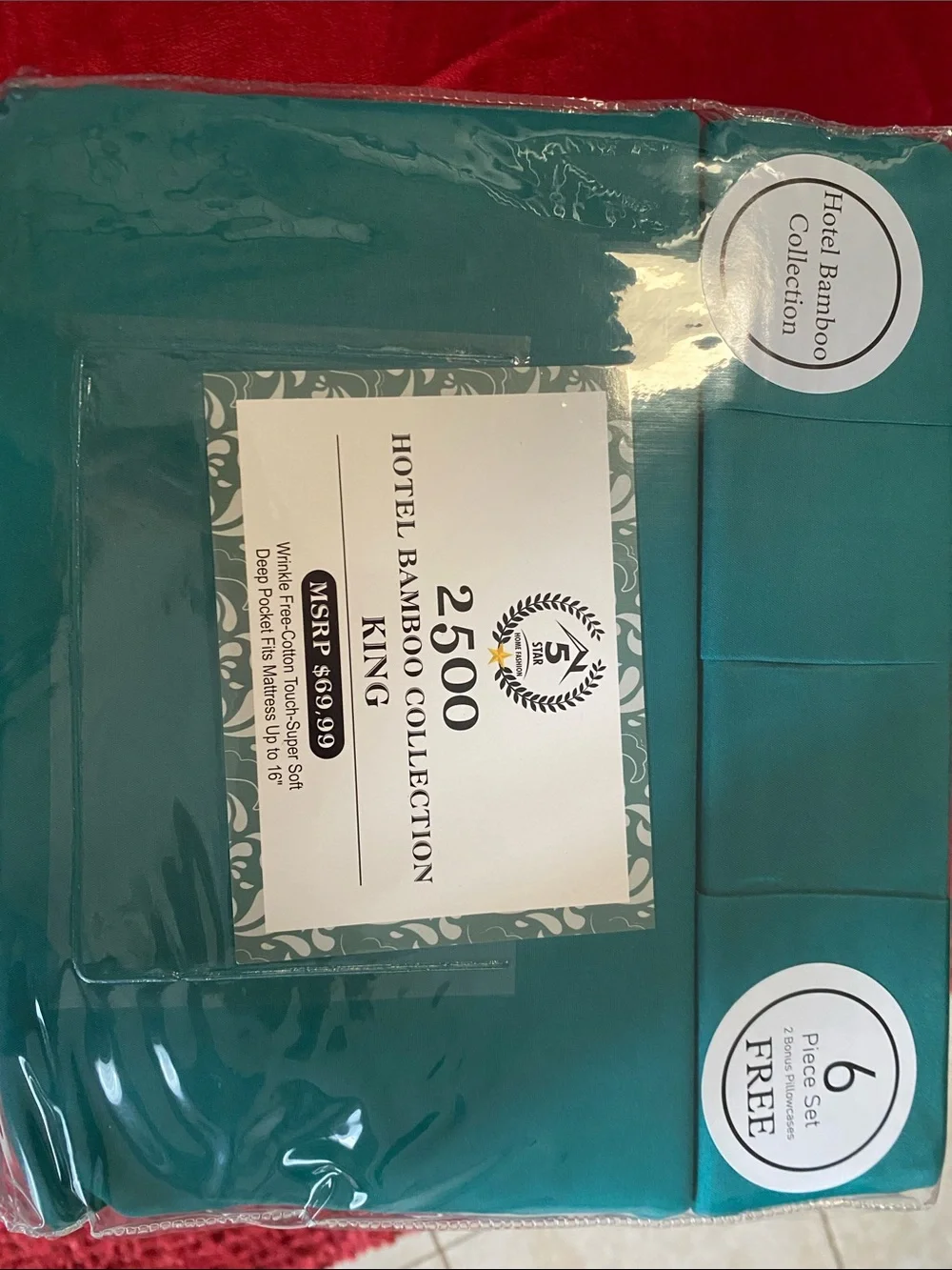 Egyptian Touch Emerald GreenKing Sheet Set by